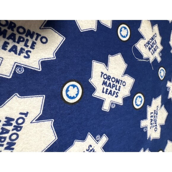 Toronto Maple Leafs Blue & White Fleece Fabric 2 Yards - Picture 2 of 3
